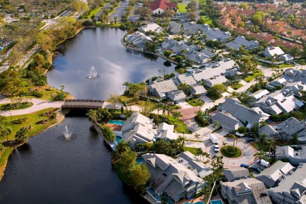 Aerial view Naples - VV Property Management Group