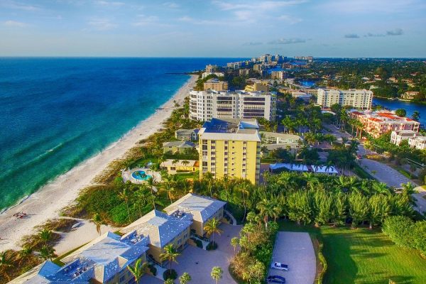 Aerial costal view Naples Florida - VV Property Management Group